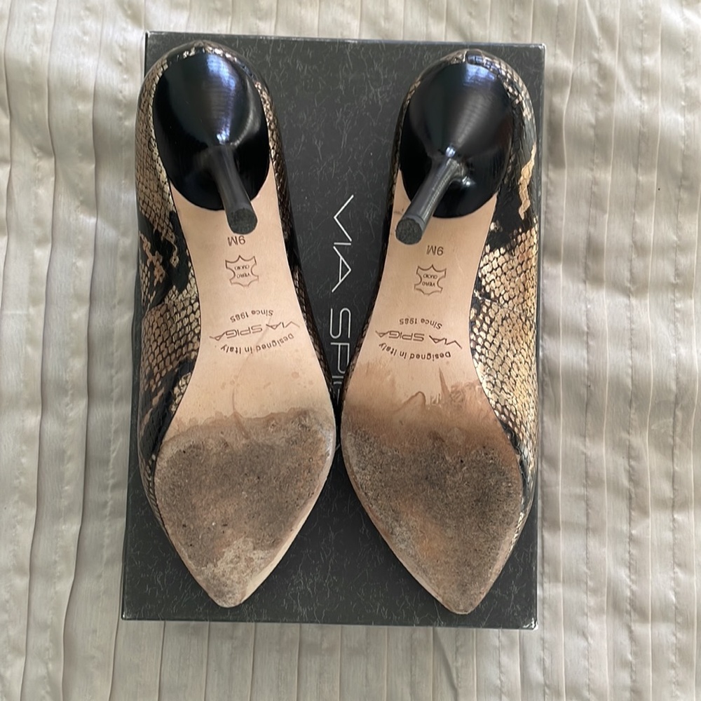 Via Spiga Metallic Python Heels- 9 - image 3